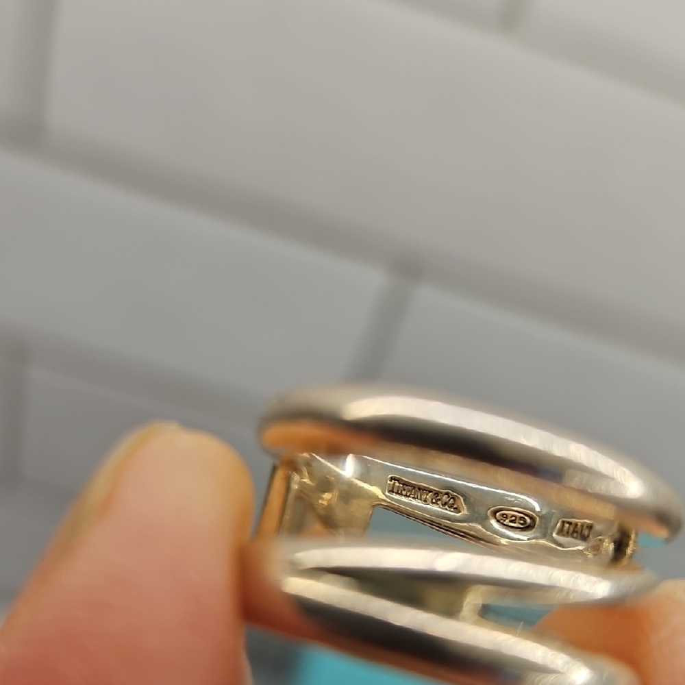 Tiffany & Co. Zig Zag Band Ring - Sterling Silver Size 6 - Picture 9 of 12